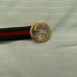 100% Authentic double GG brown and red Gucci belt. Gucci | Accessories | 0 Authentic Double Gg Brown And Red  main image 4